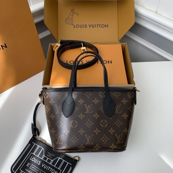 L X V's new NEVERFULL BANDOULIÈRE INSIDE OUT BB Shopping Bag M12099 Size: 16.5*11*26.5cm