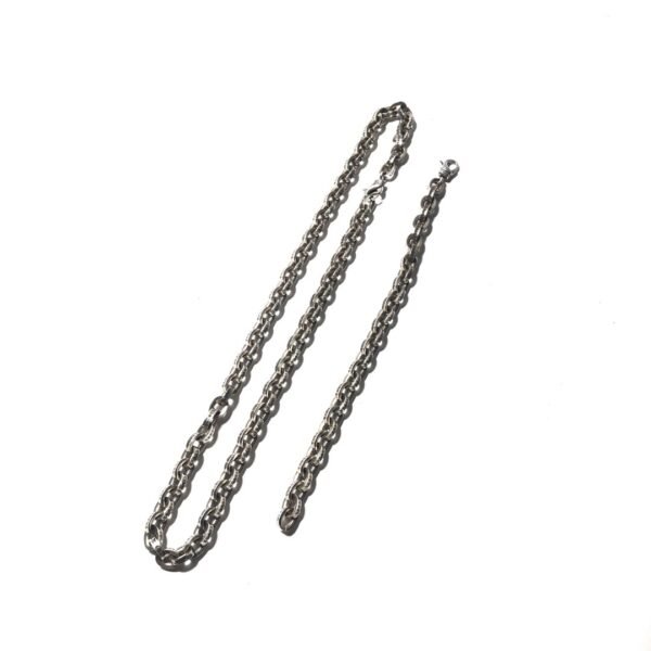 Chrome hearts Chunky Paperchain Necklace and Bracelet