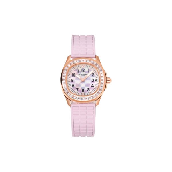 PATEK PHILIPPE AQUANAUT LUCE 'HAUTE JOAILLERIE' ROSE GOLD DIAMOND DIAL 36MM WATCH 5072R-001