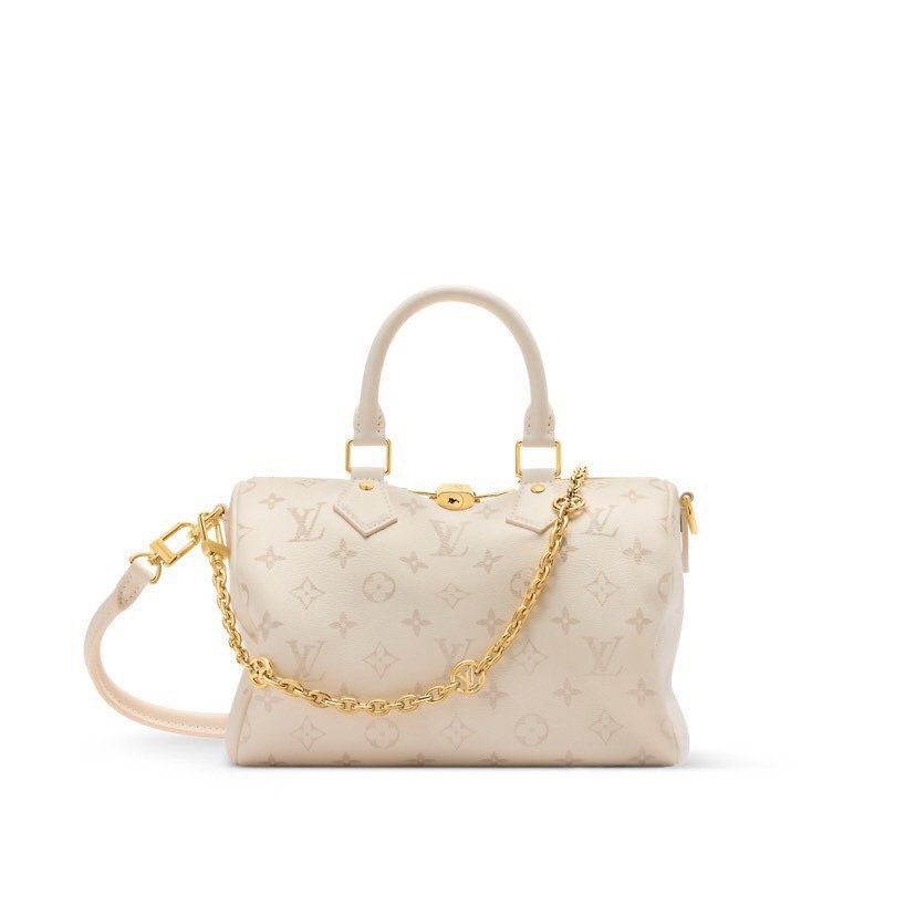 LV Speedy Bandoulière 25 M26690 in White