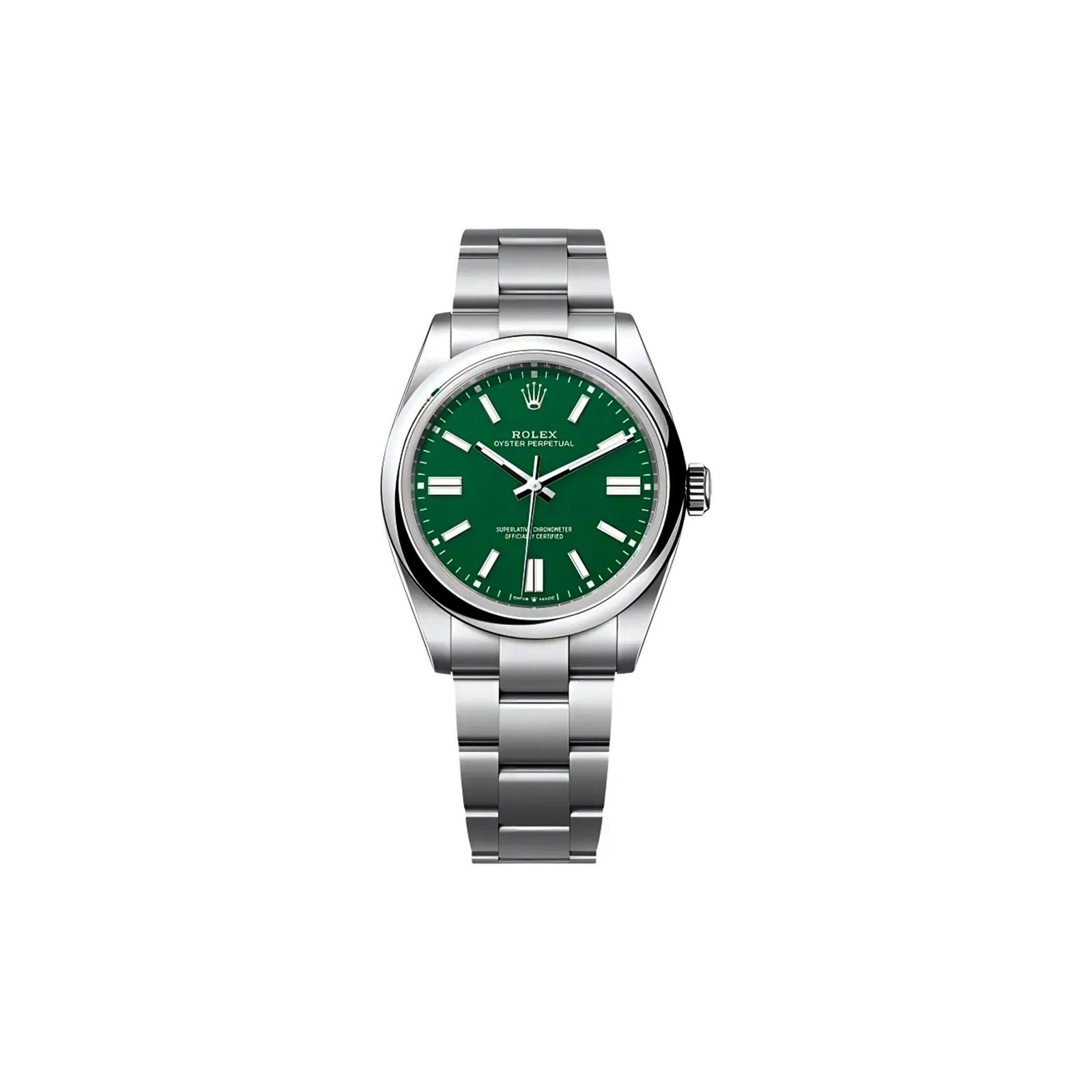 ROLEX OYSTER PERPETUAL GREEN DIAL 36MM WATCH M134300-0004