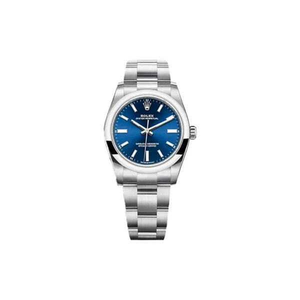 ROLEX OYSTER PERPETUAL BLUE DIAL 36MM WATCH M126000-0015
