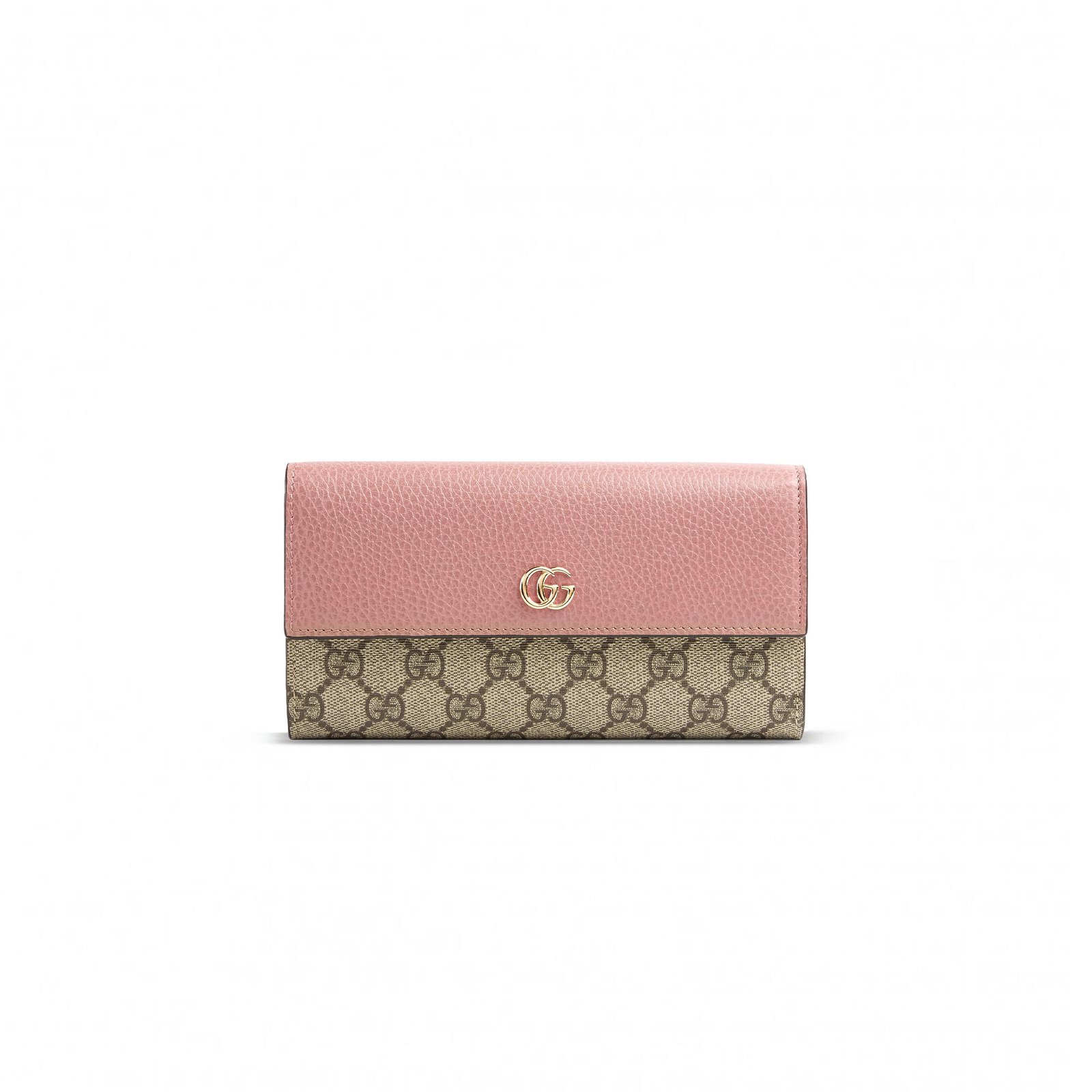 GUCCI GG MARMONT BI-COLOR CONTINENTAL WALLET 456116 (10*19*3.5cm)