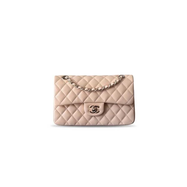CHANEL LAMBSKIN SMALL CLASSIC FLAP BAG A01112 (23*14*6.5cm)